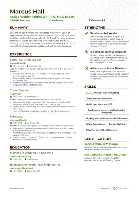 lead welder and fabricator resume for pre engineered metal manufacturer|welding fabricator resume examples.